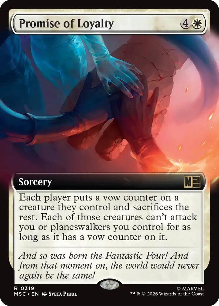 Promise of Loyalty [Extended Art] #319 Magic Marvel Super Heroes Commander