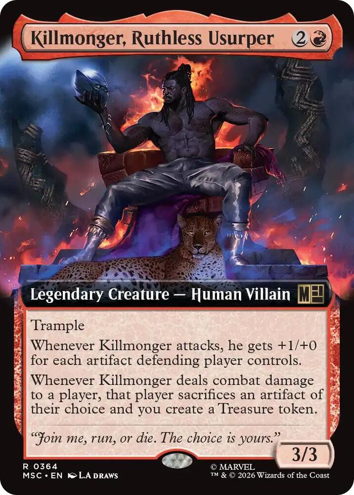 Killmonger, Ruthless Usurper [Extended Art] #364 Magic Marvel Super Heroes Commander