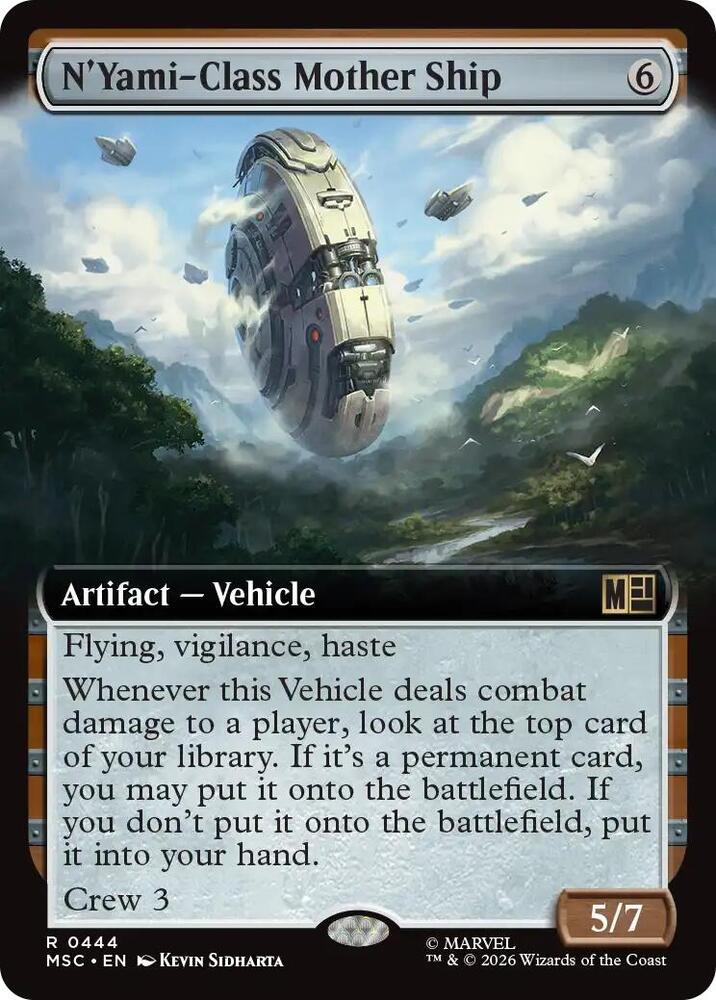 N'Yami-Class Mother Ship [Extended Art] #444 Magic Marvel Super Heroes Commander