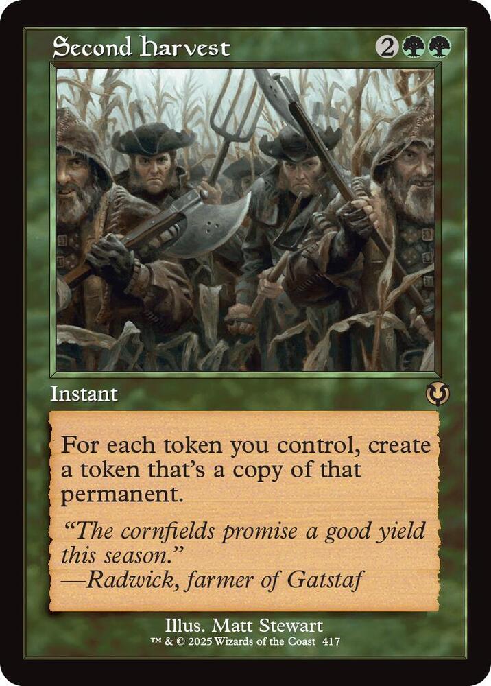 Second Harvest [Retro Frame] #417 Magic Innistrad Remastered image 0