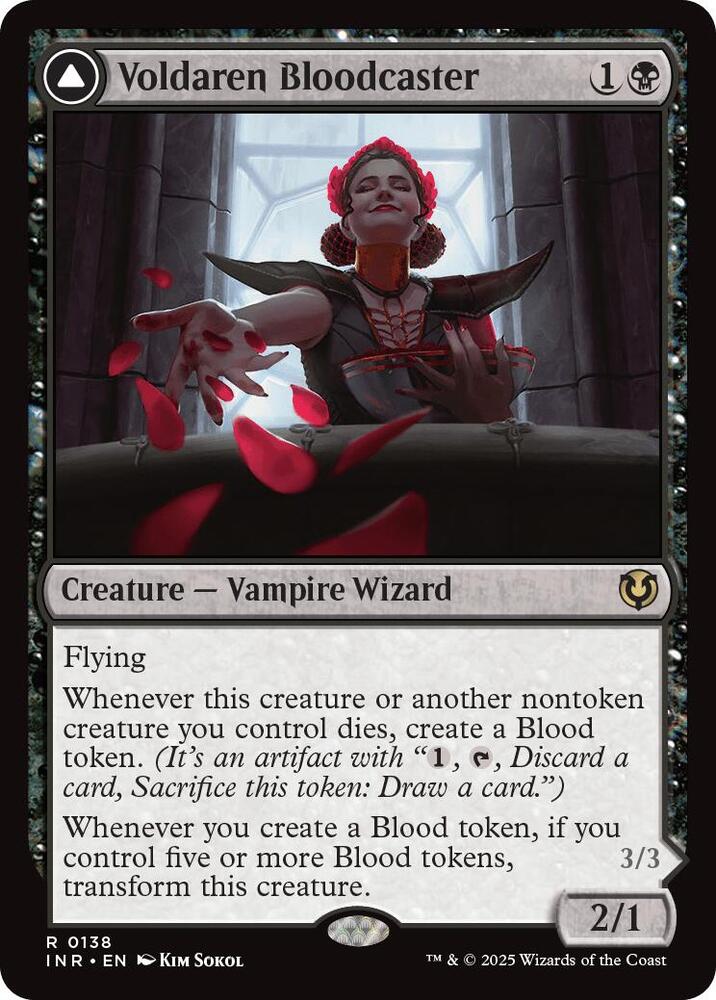 Voldaren Bloodcaster // Bloodbat Summoner [Foil] #138 Magic Innistrad Remastered image 0
