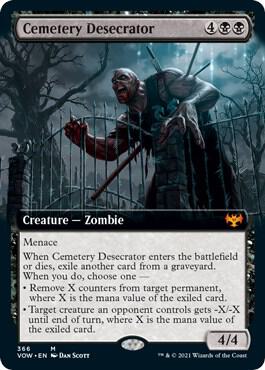 Cemetery Desecrator [Extended Art] #366 Magic Innistrad: Crimson Vow image 0