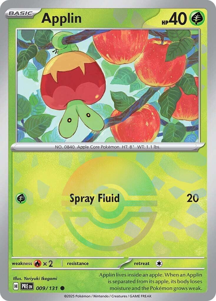 Applin [Poke Ball] #9 Pokemon Prismatic Evolutions image 0