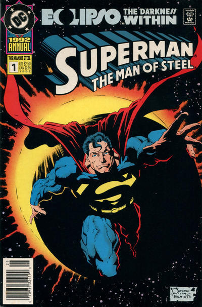 Superman: The Man of Steel Annual #1 [Newsstand] (1992) image 0