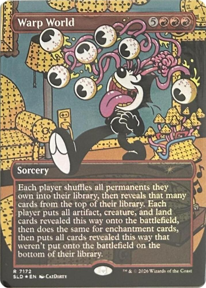 Warp World [Borderless Foil] #7172 Magic Secret Lair Drop