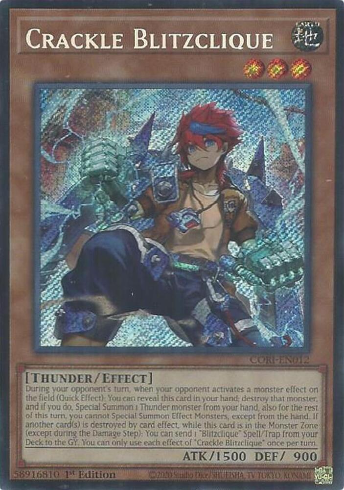 Crackle Blitzclique [SR] CORI-EN012 YuGiOh Chaos Origins