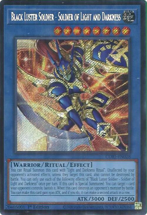 Black Luster Soldier - Soldier of Light and Darkness [SR] CORI-EN028 YuGiOh Chaos Origins