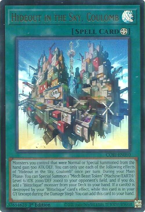 Hideout in the Sky, Coulomb CORI-EN050 YuGiOh Chaos Origins