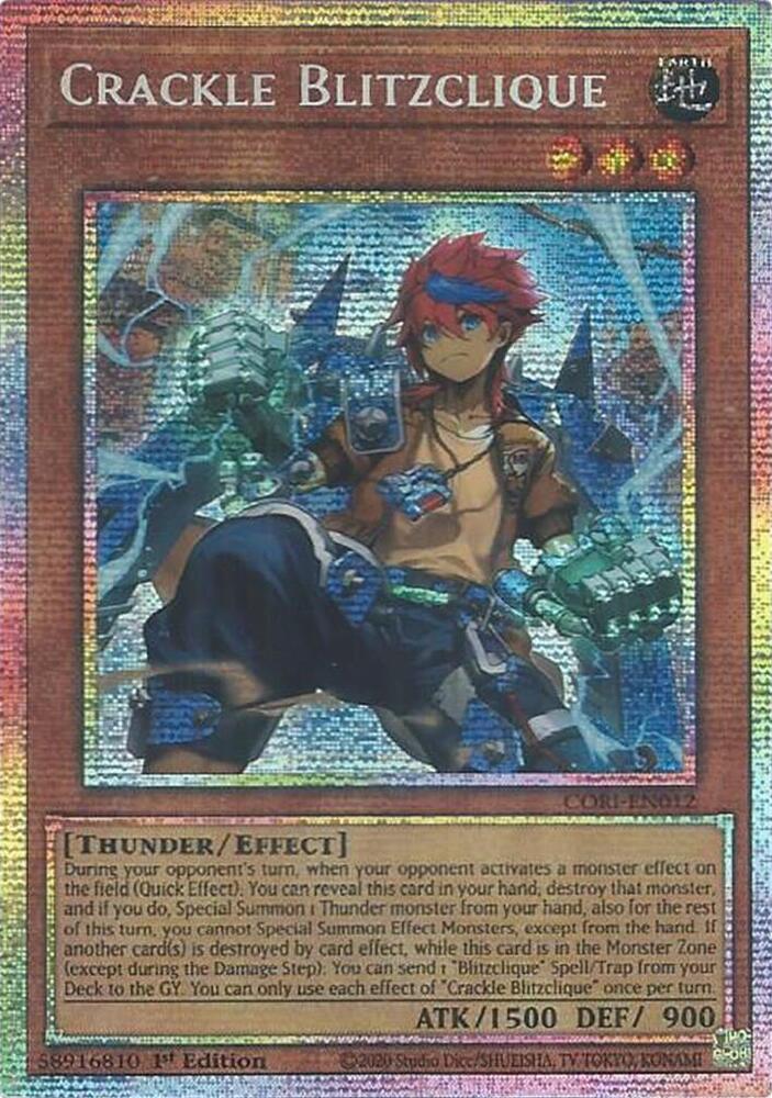 Crackle Blitzclique [Starlight Rare] CORI-EN012 YuGiOh Chaos Origins
