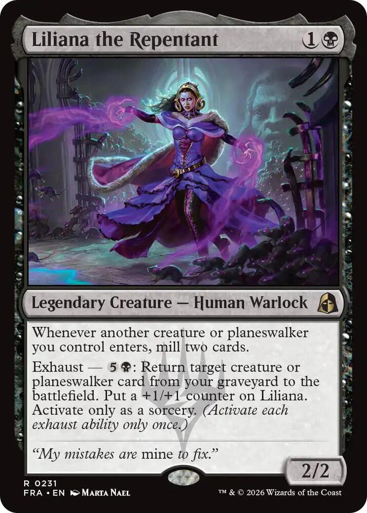 Liliana the Repentant #231 Magic Reality Fracture