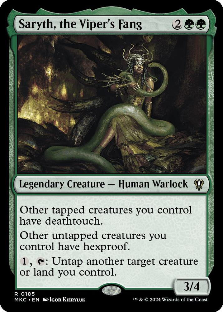 Saryth, the Viper's Fang #185 Magic Murders at Karlov Manor Commander image 0