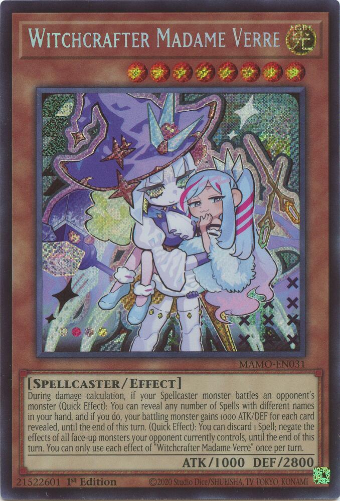 Witchcrafter Madame Verre [SR] MAMO-EN031 YuGiOh Magnificent Monsters