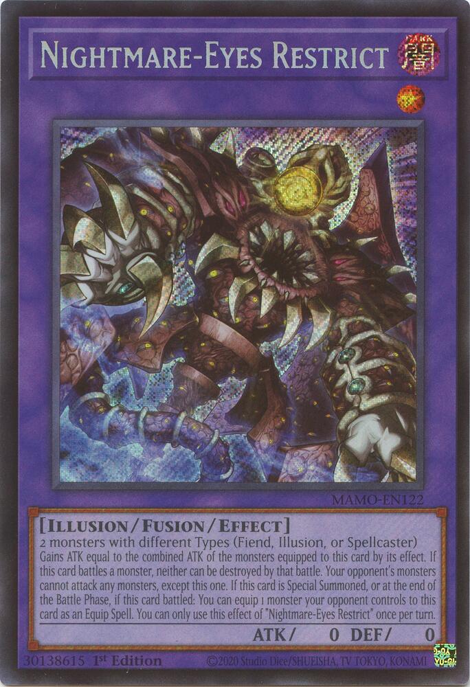 Nightmare-Eyes Restrict [SR] MAMO-EN122 YuGiOh Magnificent Monsters