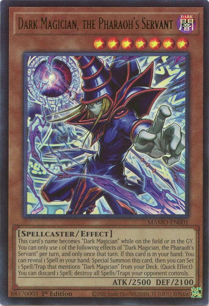 Dark Magician, the Pharaoh's Servant MAMO-EN001 YuGiOh Magnificent Monsters