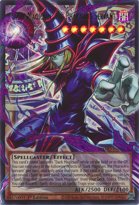 Dark Magician, the Pharaoh's Servant [Extended Art] MAMO-EN001 YuGiOh Magnificent Monsters