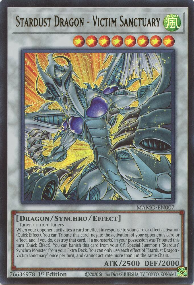 Stardust Dragon - Victim Sanctuary MAMO-EN007 YuGiOh Magnificent Monsters