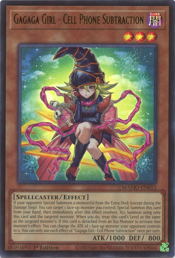 Gagaga Girl - Cell Phone Subtraction MAMO-EN012 YuGiOh Magnificent Monsters