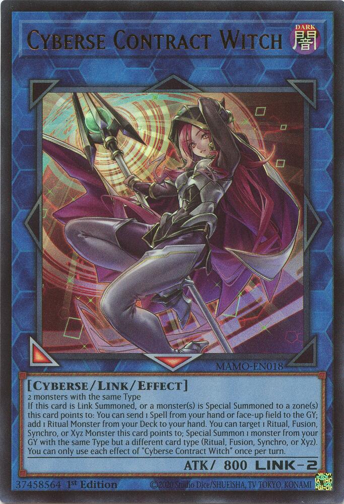 Cyberse Contract Witch MAMO-EN018 YuGiOh Magnificent Monsters