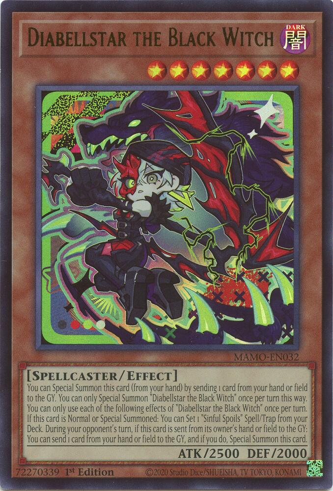Diabellstar the Black Witch MAMO-EN032 YuGiOh Magnificent Monsters
