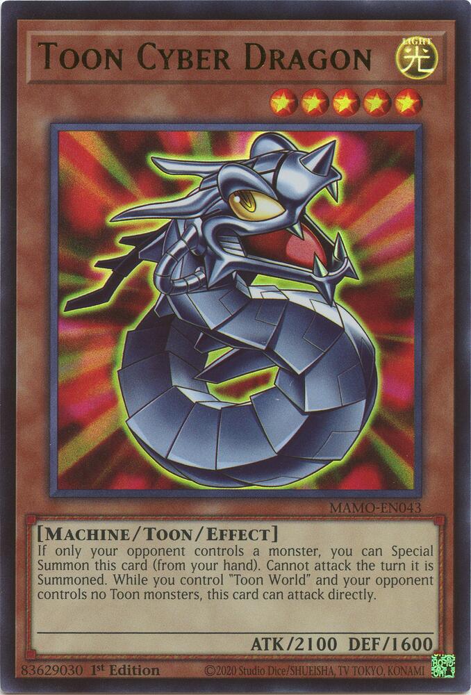 Toon Cyber Dragon MAMO-EN043 YuGiOh Magnificent Monsters