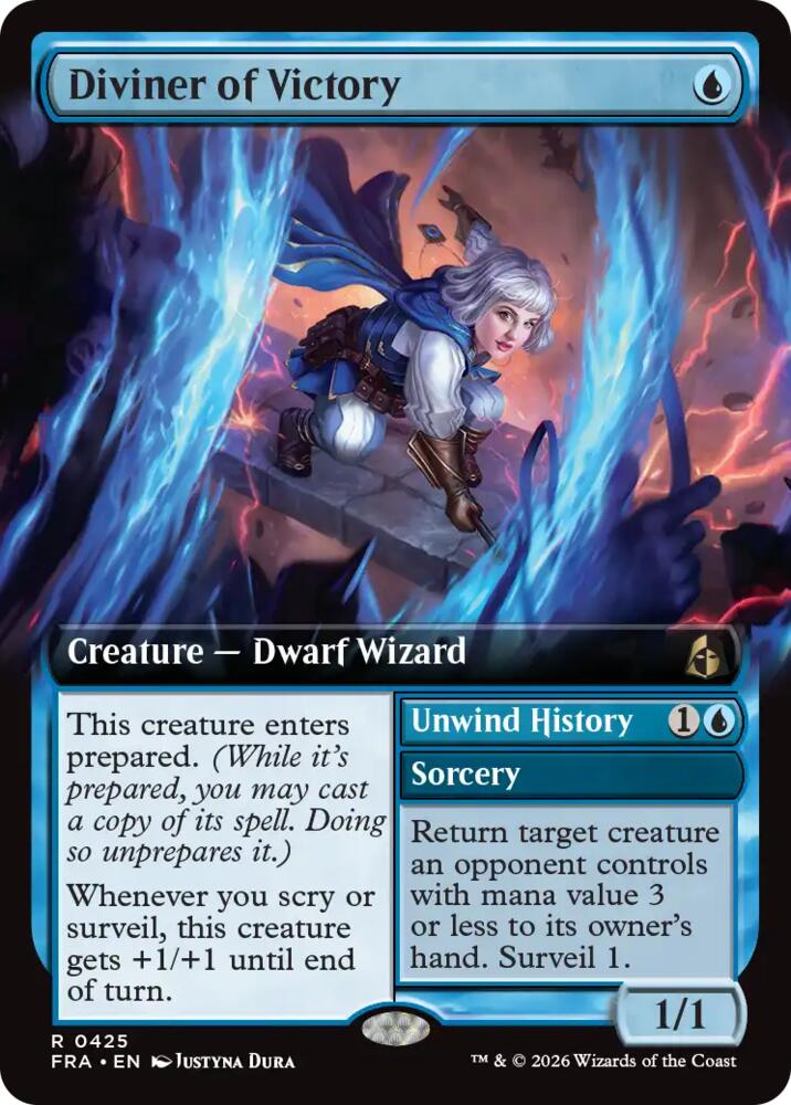Diviner of Victory [Extended Art Foil] #425 Magic Reality Fracture