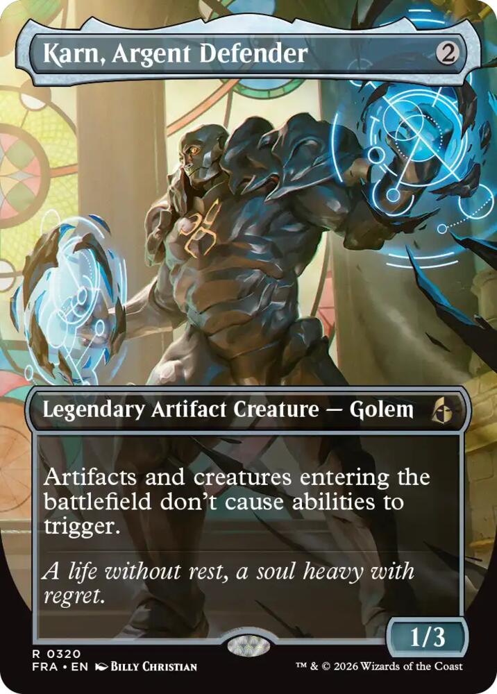 Karn, Argent Defender [Borderless Foil] #320 Magic Reality Fracture