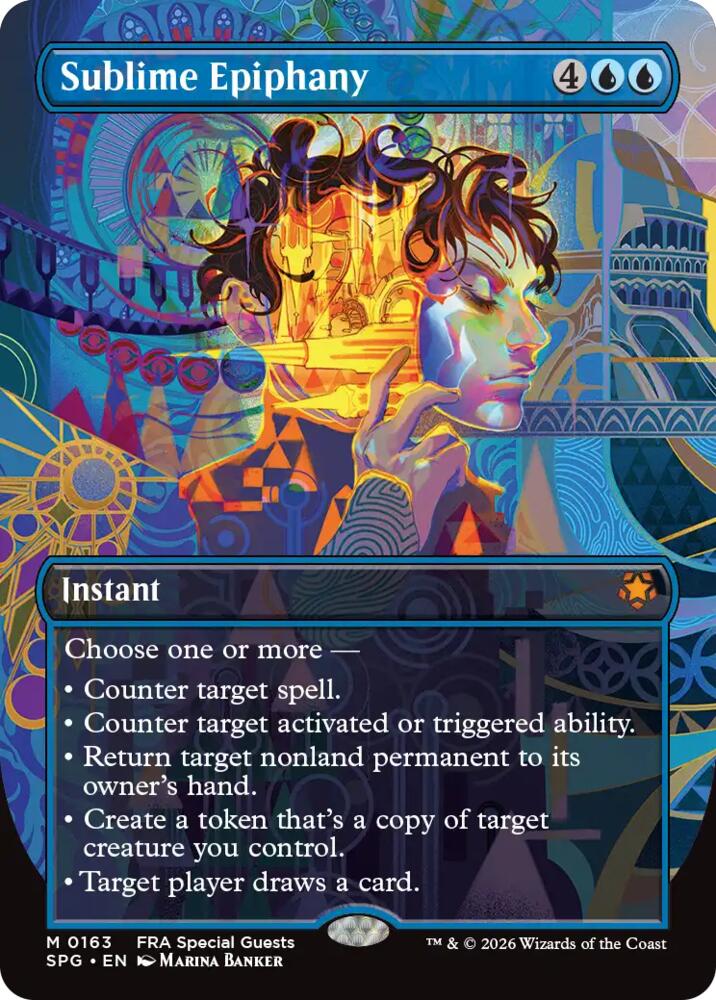 Sublime Epiphany [Borderless Foil] #163 Magic Special Guests