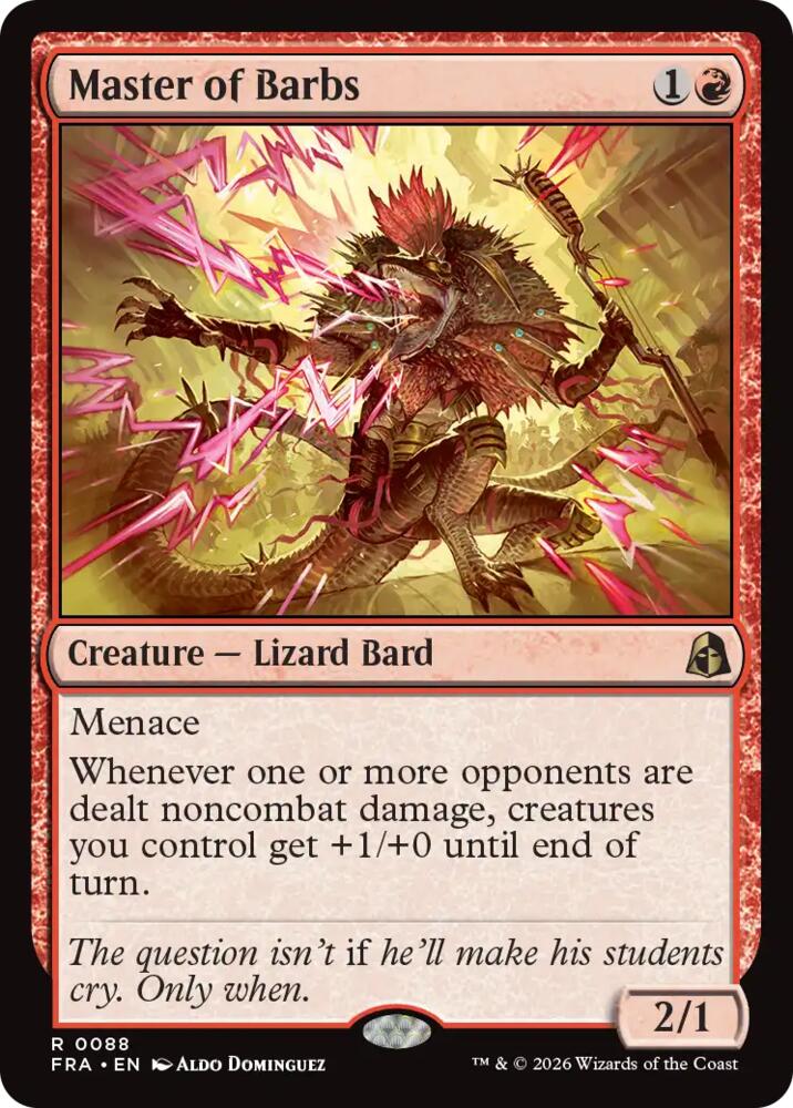 Master of Barbs [Foil] #88 Magic Reality Fracture