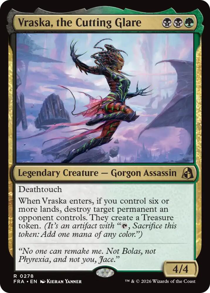Vraska, the Cutting Glare #278 Magic Reality Fracture
