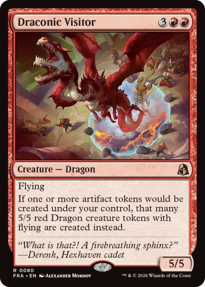 Draconic Visitor #80 Magic Reality Fracture