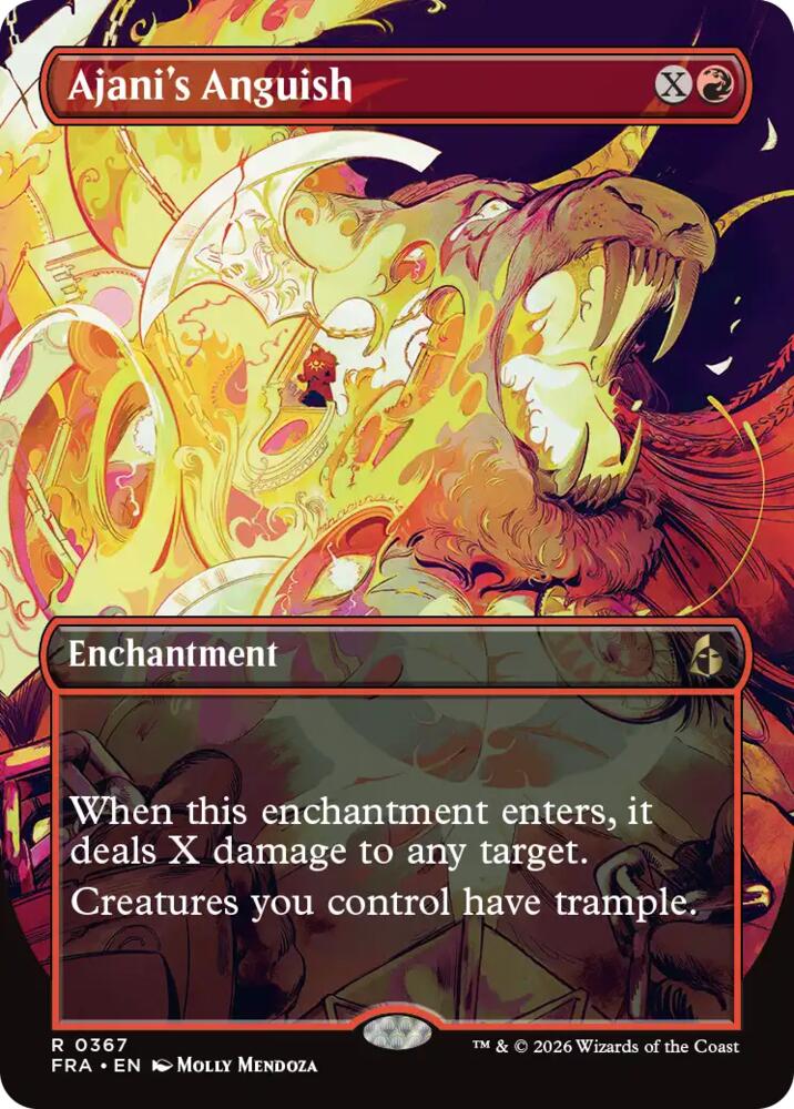 Ajani's Anguish [Borderless] #367 Magic Reality Fracture