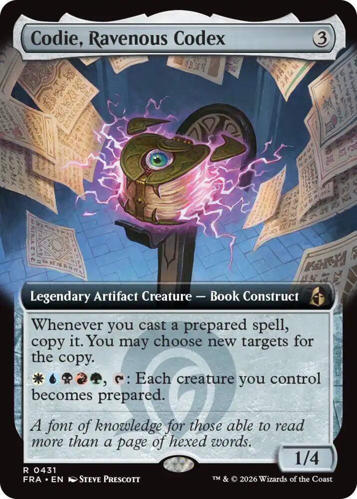 Codie, Ravenous Codex [Extended Art] #431 Magic Reality Fracture