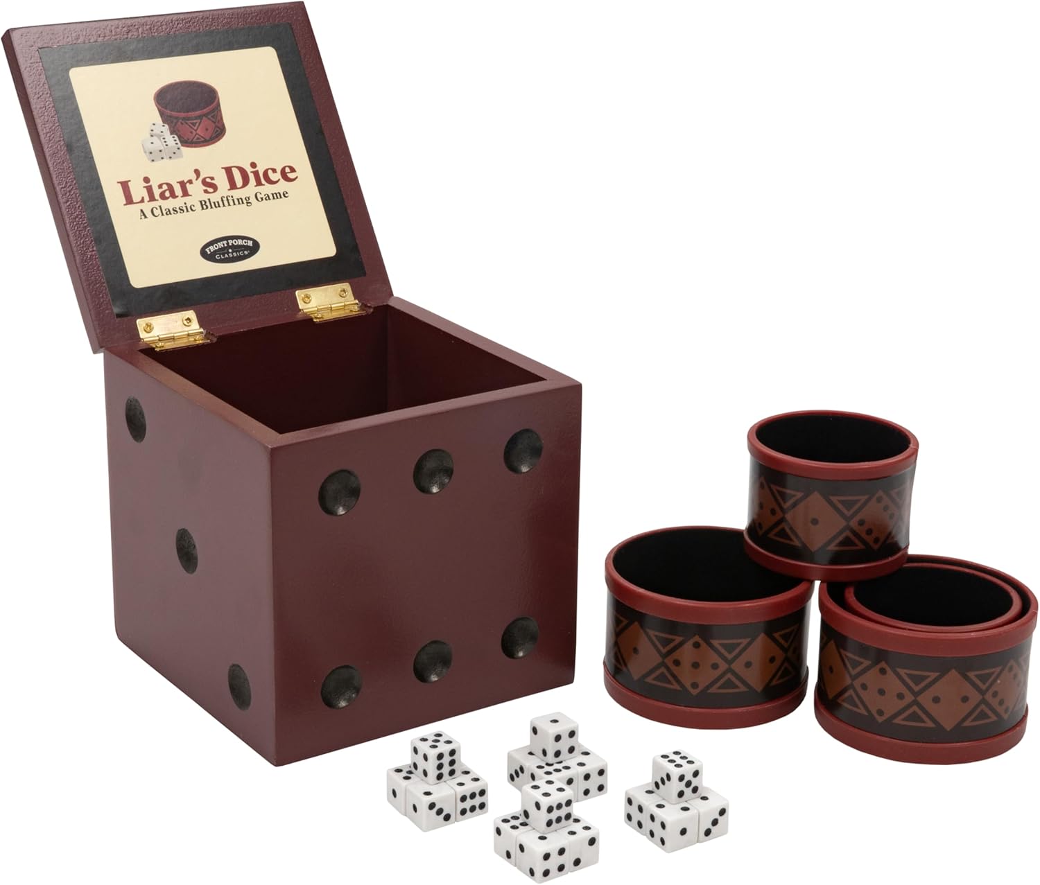 Liar's Dice - A Classic Bluffing Game [Wooden Box Edition]