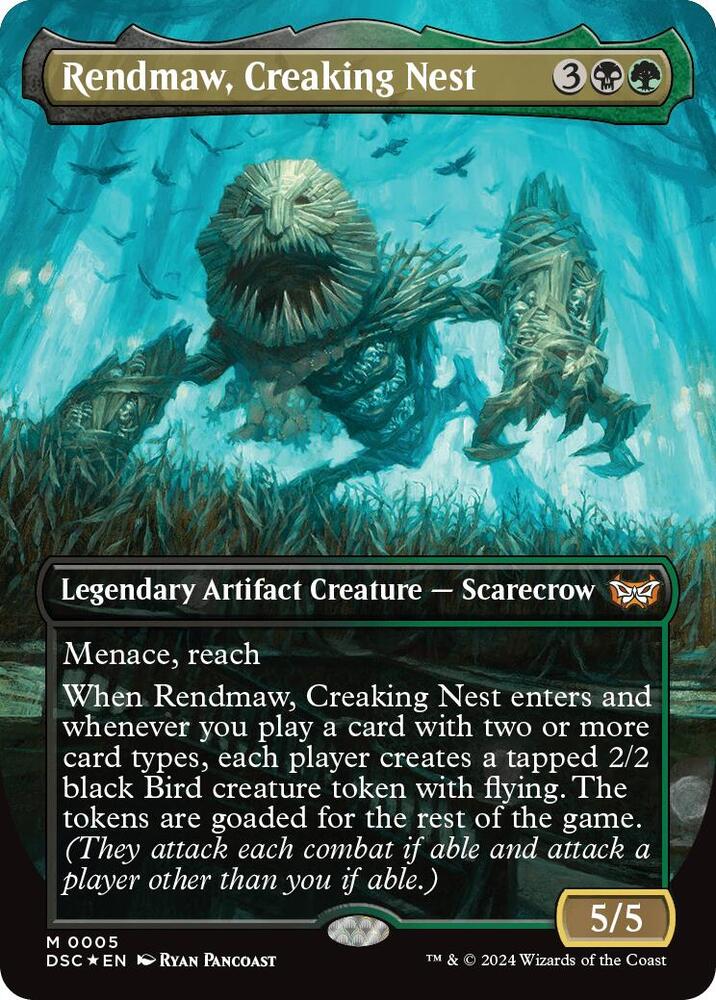 Rendmaw, Creaking Nest [Borderless Foil] #5 Magic DSC image 0