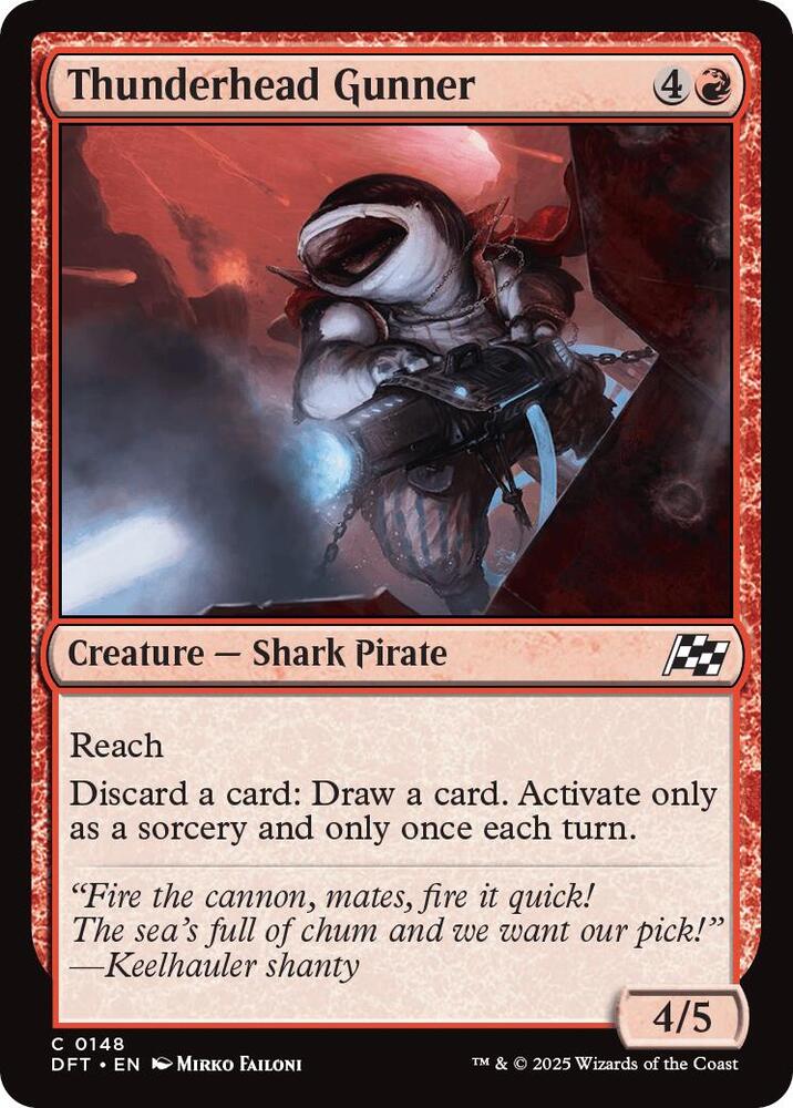 Thunderhead Gunner [Foil] #148 Magic Aetherdrift image 0