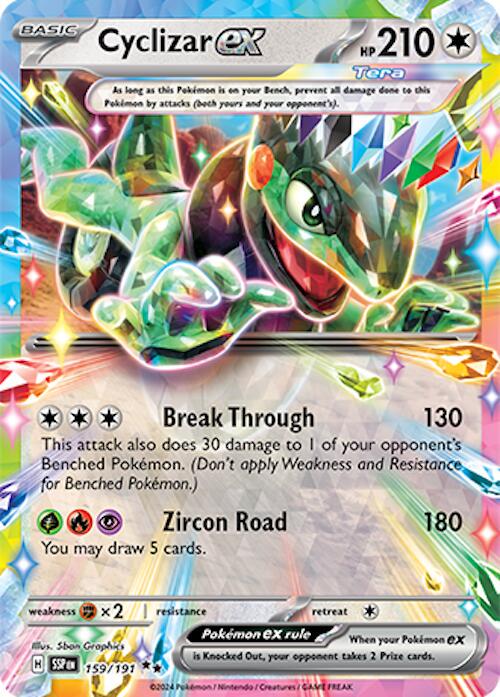 Cyclizar ex #159 Pokemon Surging Sparks image 0