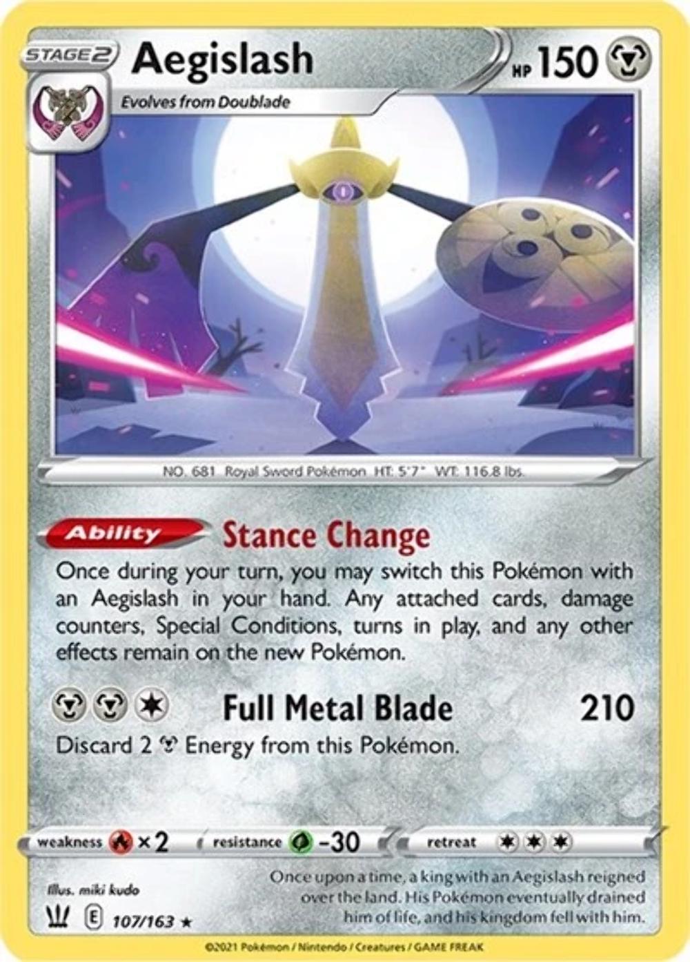 Aegislash [Holo] #107 Pokemon Battle Styles image 0