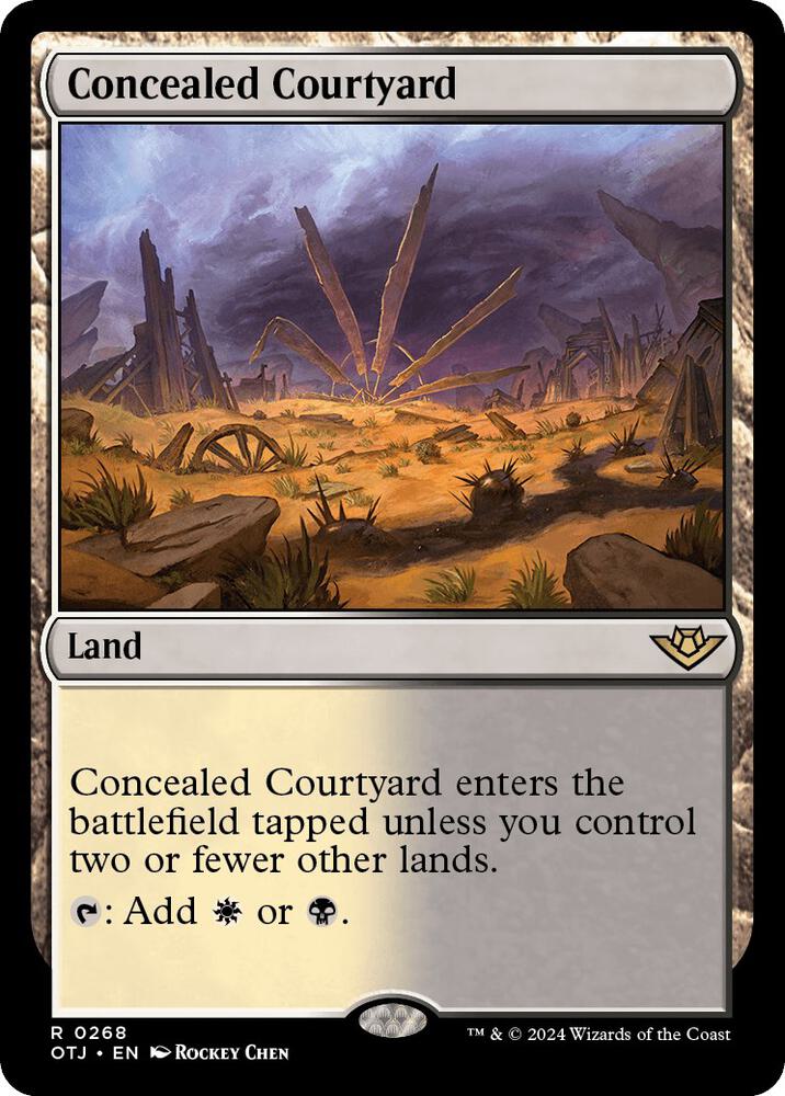 Concealed Courtyard #268 Magic Outlaws of Thunder Junction image 0