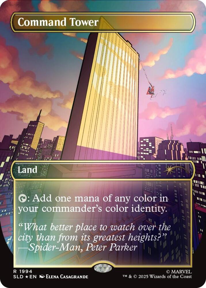 Command Tower [Rainbow Foil] #1994 Magic Spider-Man Secret Lair image 0