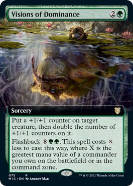 Visions of Dominance [Extended Art] #75 Magic Midnight Hunt Commander image 0