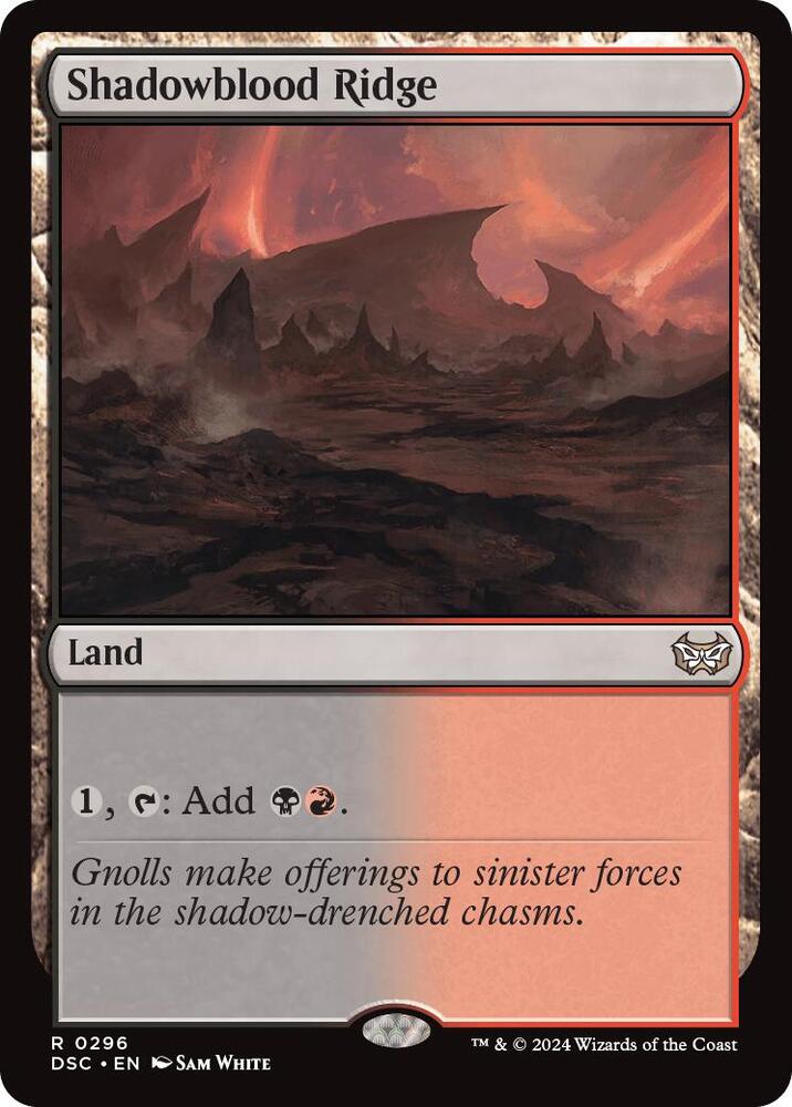 Shadowblood Ridge #296 Magic Duskmourn: House of Horror Commander image 0