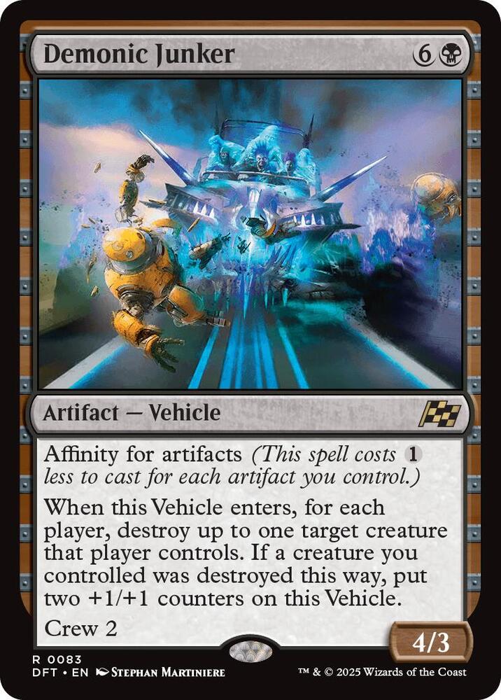 Demonic Junker [Foil] #83 Magic Aetherdrift image 0