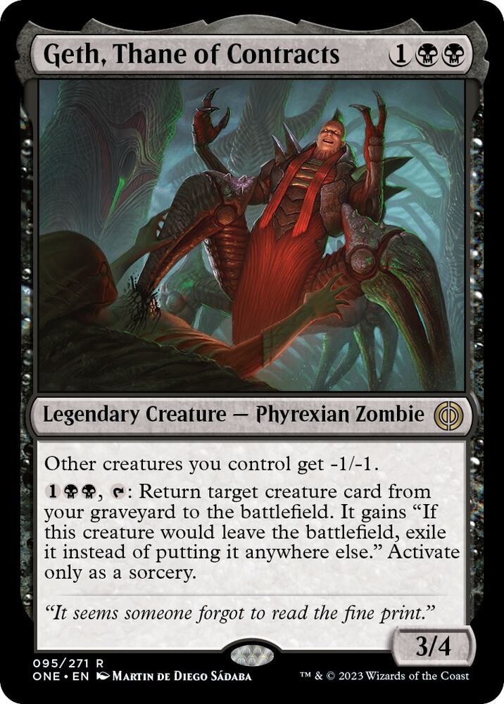 Geth, Thane of Contracts #95 Magic Phyrexia: All Will Be One image 0