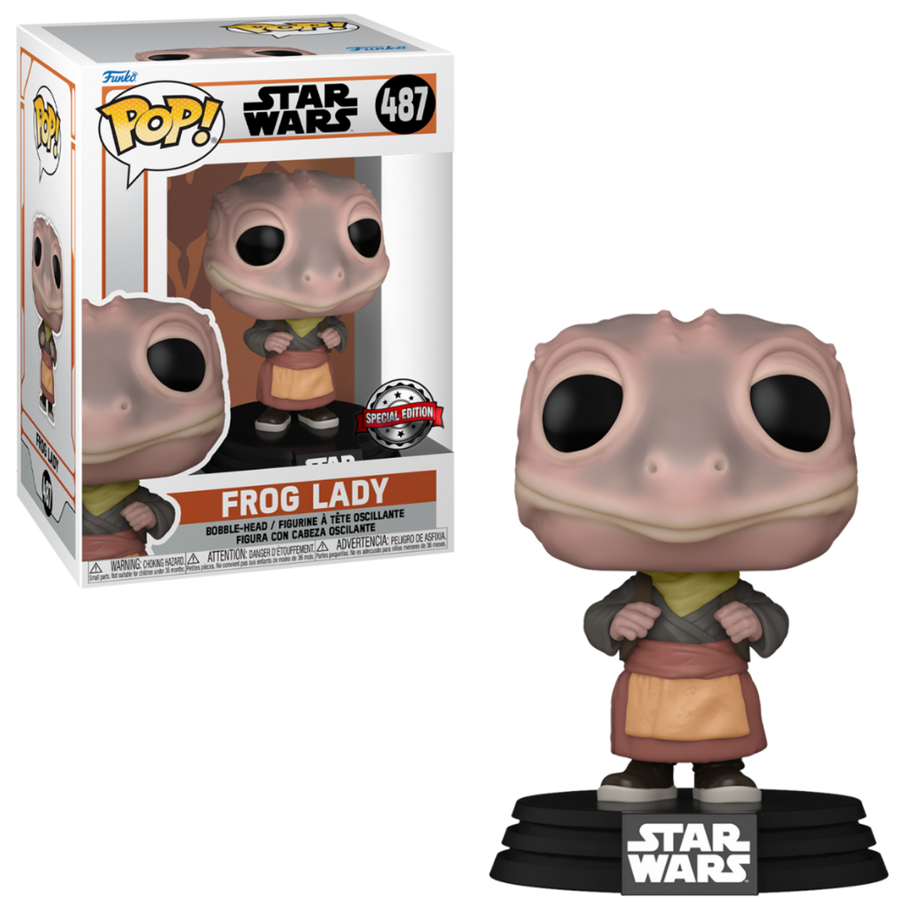 Star Wars Funko POP! Frog Lady #487 image 0