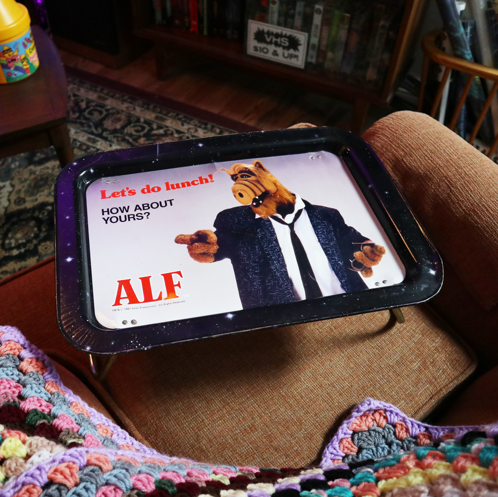 Alf "Let's Do Lunch!" Metal TV Dinner Tray (1987) image 0