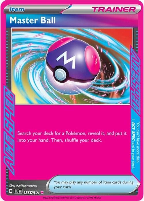 Master Ball #153 Pokemon Temporal Forces image 0