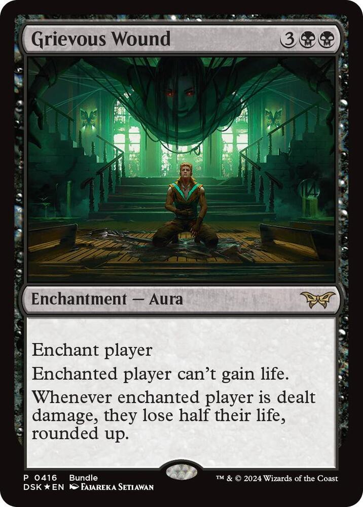 Grievous Wound [Foil] #416 Magic Unique and Miscellaneous Promos image 0