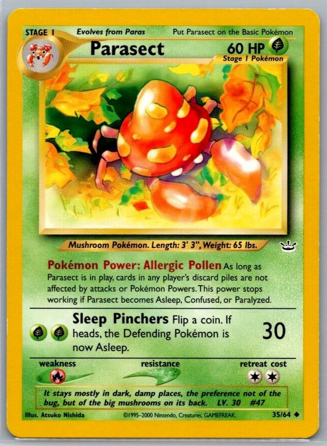 Parasect #35 Pokemon Neo Revelation (LP) image 0