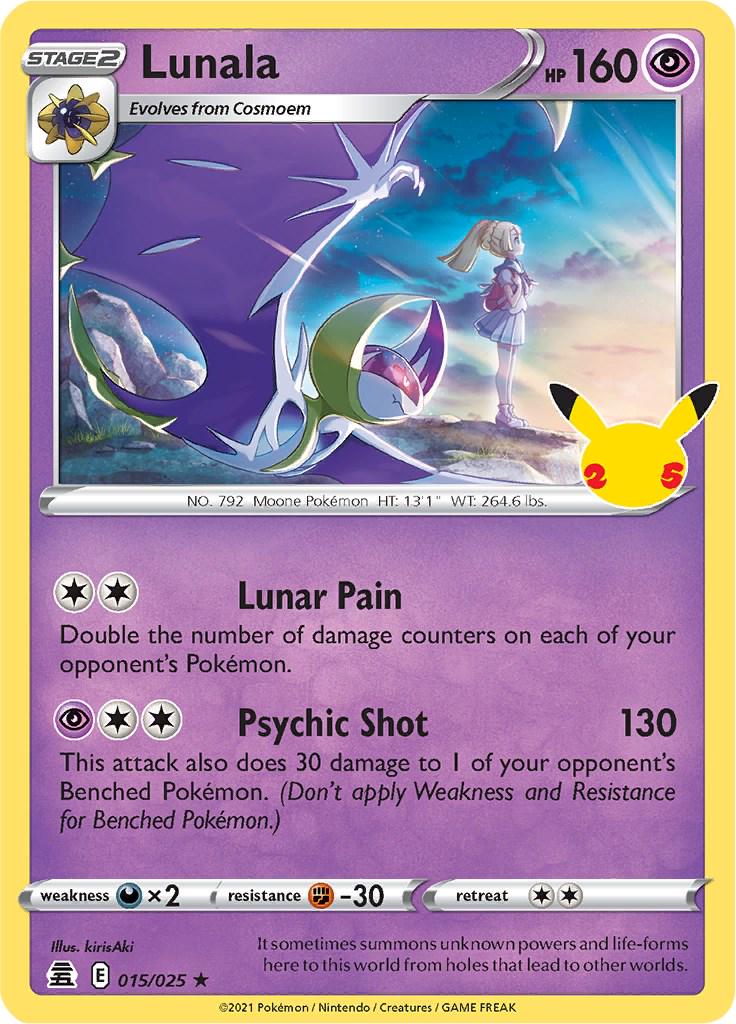 Lunala #15 Pokemon Celebrations image 0