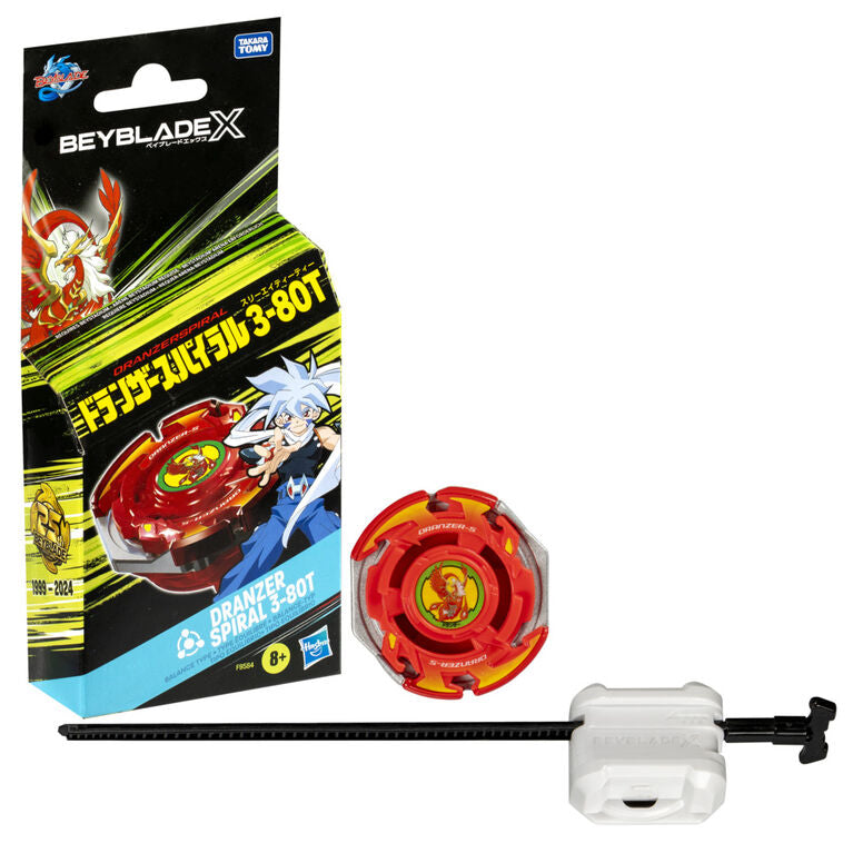 Beyblade X Dranzer Spiral 3-80T Anniversary X-Over Top and Launcher image 0